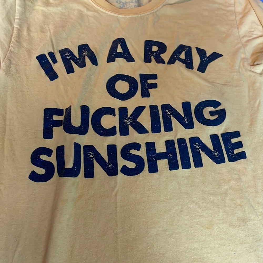 “I’m a ray of fucking sunshine” T shirt
